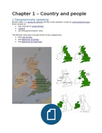 Britain Chapter 1 - Country and people