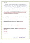 CT DMV LEARNER’S PERMIT EXAM QUESTIONS NEWEST ACTUAL EXAM COMPLETE 120 QUESTIONS AND CORRECT DETAILED ANSWERS (VERIFIED ANSWERS) |ALREADY GRADED A+