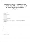 CM 2500/ CM 2501 Structural Principles and Practices for Kirby Hebert Exam 1 Part 1 |Q and A First Fall 2024-2025| Louisiana State University