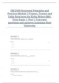 COMBINED ACTUAL COURSE EXAM SOLUTIONS FOR CM 2500 / CM 2501 STRUCTURAL PRINCIPLES AND PRACTICES ALL WHAT YOU NEED TO KNOW (for Kirby Hebert)2024-2025 Louisiana State University 