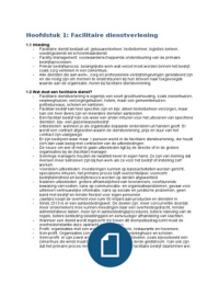 Samenvatting facilitaire dienstverlening H1-6