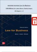 SOLUTION MANUAL for Barnes, Lemper & Richards - Law for Business 15th Edition All Chapters 1 - 47, Complete Latest Version 