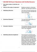    ASU BIO 182 Exam 2 Questions with Verified Answers.| Latest 2024/2025