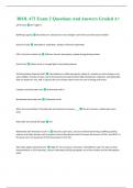 BIOL 473 Exam 2 Questions And Answers Graded A+