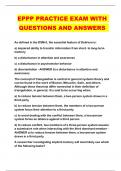 EPPP PRACTICE EXAM WITH QUESTIONS AND ANSWERS 