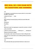 RED SEAL 901-1000 EXAM WITH 100 QUESTIONS AND ANSWERS 