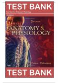 Test Bank For Anatomy Physiology 7th Edition By Patton Thibodeau|| Complete Guide A+