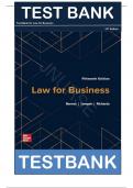 Instructor Solution Manual for Law for Business 15th Edition by Barnes ISBN: 9781266852602Chapter 1-47