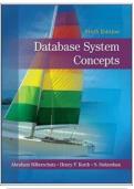              Instructor’s Solution Manual   	OF  Database System Concepts  Sixth Edition   LATEST UPDATE 100% PASS.