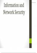 Class notes information and network security 