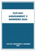  FCP1501 ASSESSMENT 2 ANSWERS 2024      