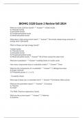 BIOMG 3320 Exam Questions Fall 2024