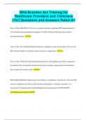 DHA Brandon Act Training for Healthcare Providers and Clinicians (1hr) Questions and Answers Rated A+