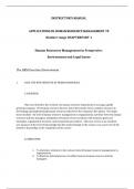 Official© Solutions Manual to Accompany Human Resource Management Applications Cases, Exercises, Incidents, and Skill Builders,Nkomo,7e