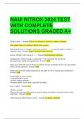 NAUI NITROX 2024 TEST WITH COMPLETE SOLUTIONS GRADED A+