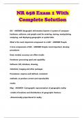 NR 658 Exam 1 With Complete Solution