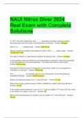 NAUI Nitrox Diver 2024 Real Exam with Complete Solutions