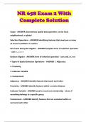 NR 658 Exam 2 With Complete Solution