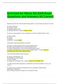 Enriched Air Nitrox SC-EAN Exam Questions and Answers All Correct 