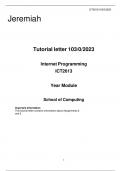 ICT2613 EXAM PACK 2023