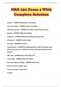 NRS 230 Exam 4 With Complete Solution