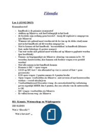 Filosofie: samenvatting (inleiding   H1)