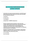 NU 372 EAQ PERFUSION EXAM LATEST UPDATE