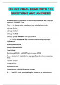 ITE 221 FINAL EXAM WITH 155 QUESTIONS AND ANSWERS