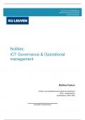 Samenvatting -  ICT Governance & Operations Management (B-KUL-HMH46A)