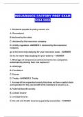 INSUARANCE FACTORY PREP EXAM 2024-2025