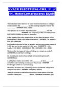 HVACR ELECTRICAL-CMS, 11 of 14, Motor/Compressorss EXAM