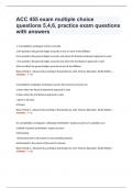 ACC 455 exam multiple choice questions 5,4,6, practice exam questions with answers