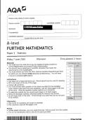 AQA A LEVEL FURTHER MATHS 2024 PAPER 3 STATISTICS QP AND MARKSCHEME [VERIFIED]