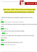 NR507 Final  Exam 2024 / NR 507 Week 8 Exam Advanced Pathophysiology Expected Questions and Answers (2024 / 2025) (Verified Answers)- Chamberlain