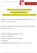 NR 507 Final Exam Review Weeks 5 - 8 / NR 507 Advanced Pathophysiology Complete Guide Questions and Answers (2024 / 2025) (Verified Answers)- Chamberlain 