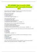 SPI ARDMS Test A and B || With Questions & 100% Accurate Answers (A+)