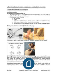 LAS: Experimental Techniques and Behavioral observation in rat 