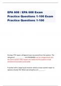 EPA 608 / EPA 608 Exam Practice Questions 1-100 Exam Practice Questions 1-100