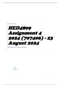 HED4809 Assignment 4 2024 (707406) - 23 August 2024