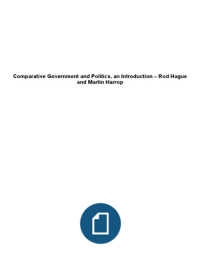 Comparative Government and Politics, an Introduction – Rod Hague 