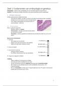 Samenvatting embryologie en genetica 1 