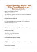 HubSpot Inbound Certification Study Guide / Revised Questions and Answers / Sure A+