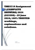 TMS3716 Assignment 3 (COMPLETE ANSWERS) 2024 (623358) - 25 June 2024 Course Teaching Home Languages in Senior Phase (TMS3716) Institution University Of South Africa (Unisa) Book Teaching and Learning Languages