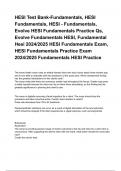 HESI Test Bank-Fundamentals, HESI Fundamentals, HESI - Fundamentals, Evolve HESI Fundamentals Practice Qs, Evolve Fundamentals HESI, Fundamental Hesi 2024/2025 HESI Fundamentals Exam, HESI Fundamentals Practice Exam 2024/2025 Fundamentals HESI Practice 