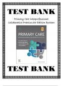 Test Bank For Primary Care Interprofessional Collaborative Practice 6th Edition Buttaro