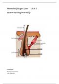 Haarafwijkingen huidtherapie jaar 1, blok 3