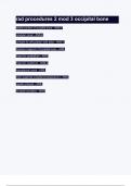 rad procedures 2 mod 3 occipital bone