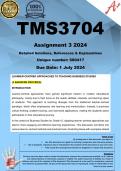 TMS3704 Assignment 3 (COMPLETE ANSWERS) 2024  - 1 July 2024