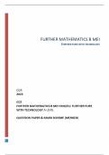 OCR 2023 GCE FURTHER MATHEMATICS B MEI Y436/01: FURTHER PURE WITH TECHNOLOGY A LEVEL QUESTION PAPER & MARK SCHEME (MERGED)