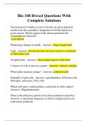 Bio 348 Drexel Questions With Complete Solutions